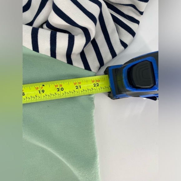 Orvis Classic Collection Mint Green Striped Pullover Hoodie Size Large - Picture 7 of 9